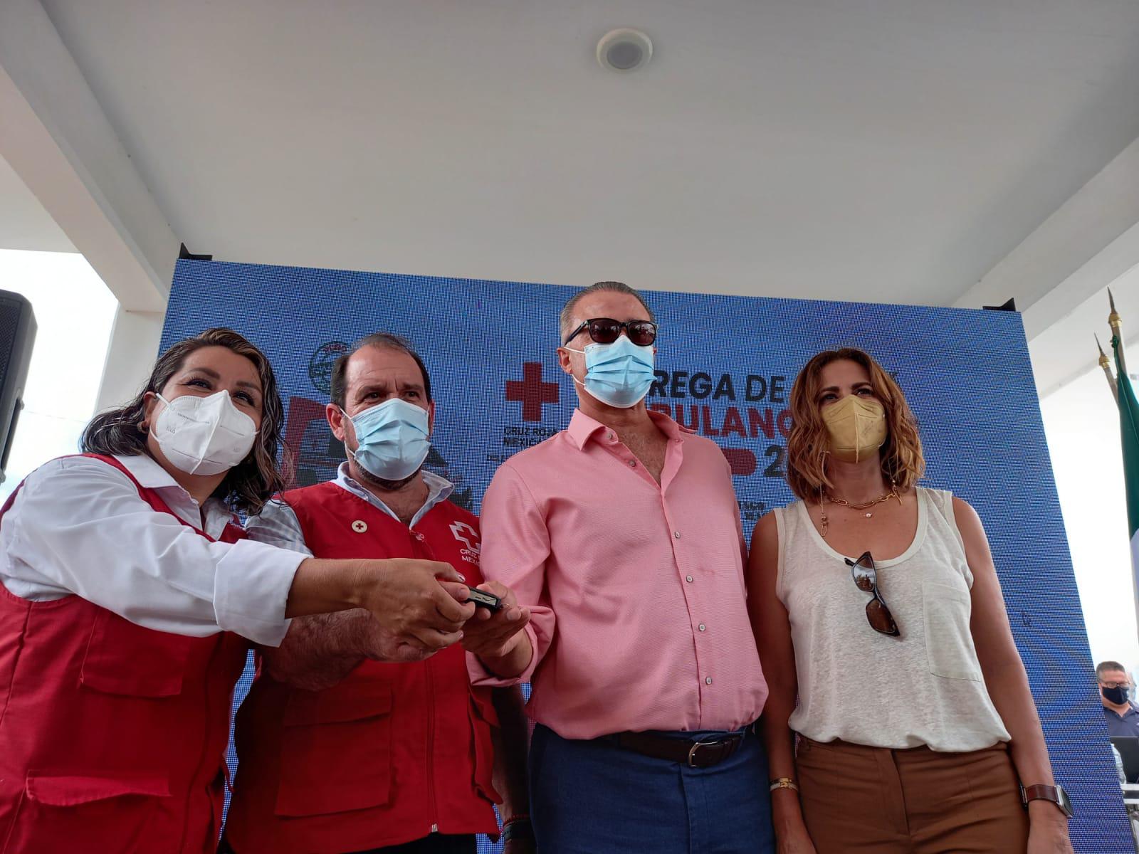 $!Altata, Navolato, tendrá base de Cruz Roja; donan primera ambulancia