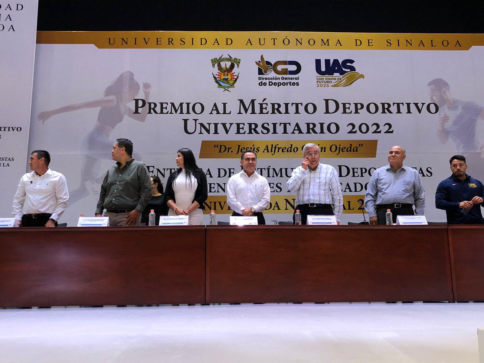 $!Reconoce UAS a deportistas con la entrega del Premio al Mérito Deportivo Universitario