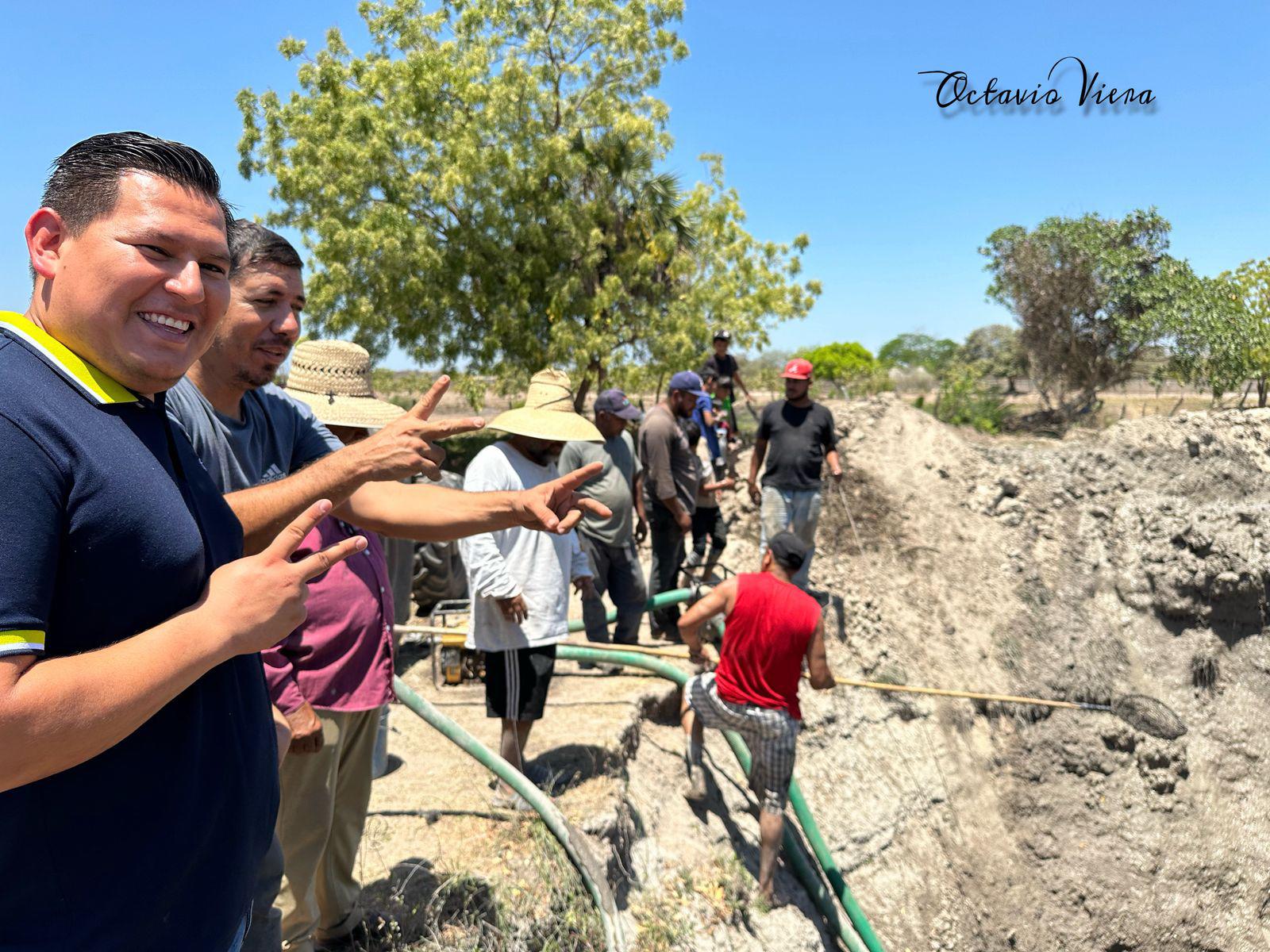 $!Con iniciativa de ciudadanos, inician construcción de pozo de agua en Ejido La Campana, Escuinapa