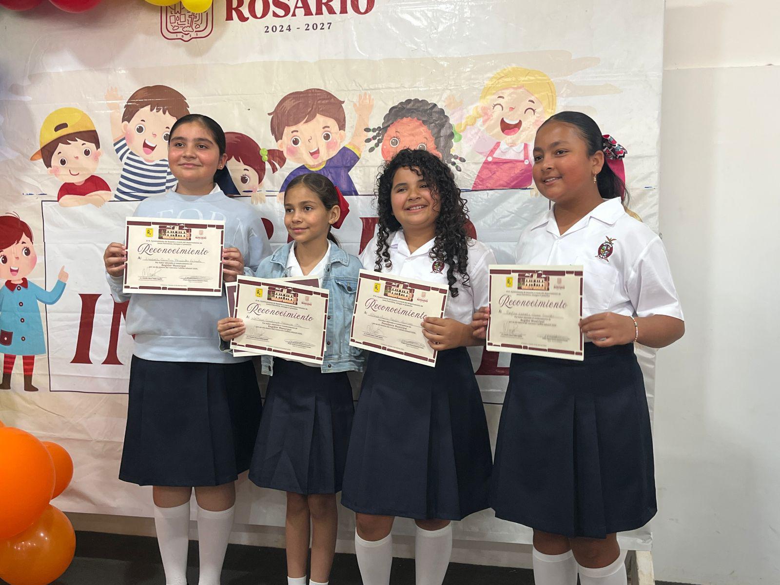 $!Eligen en Rosario al Cabildo Infantil y Ninah María será la Alcaldesa