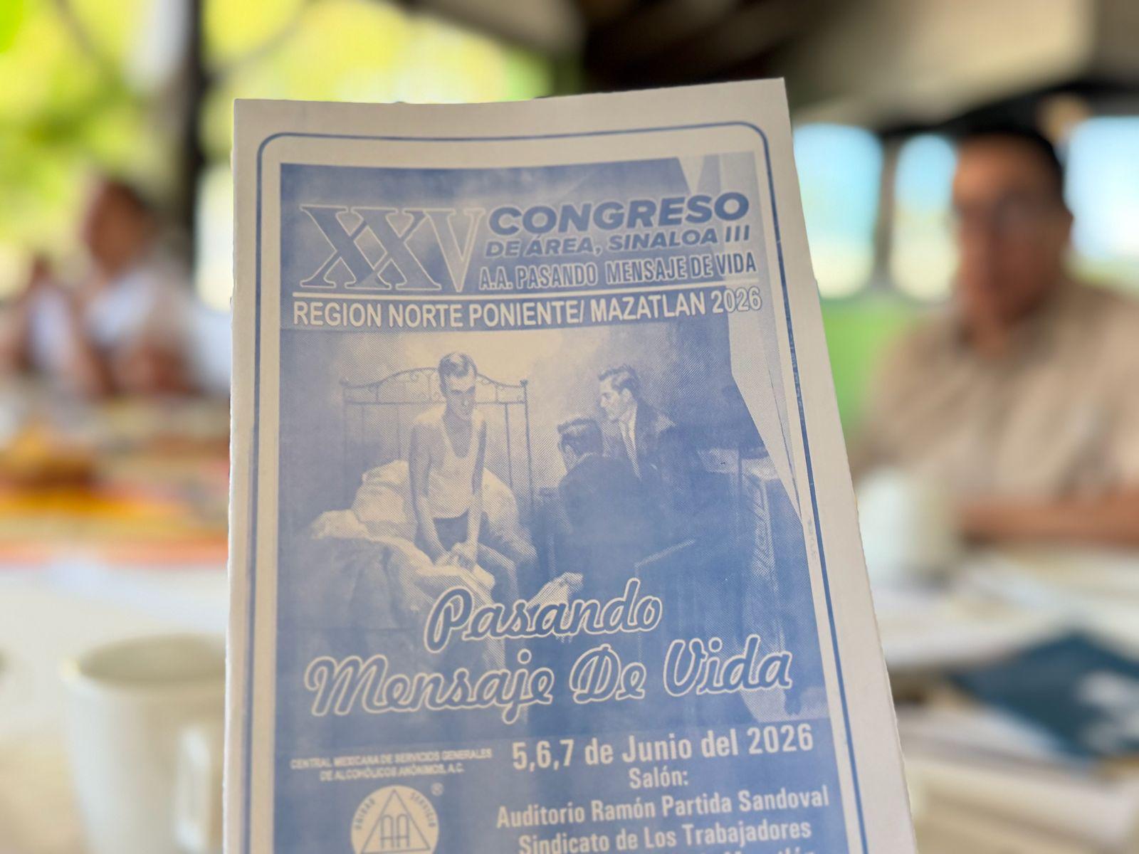$!Anuncia Alcohólicos Anónimos congreso regional en Mazatlán del 5 al 7 de junio