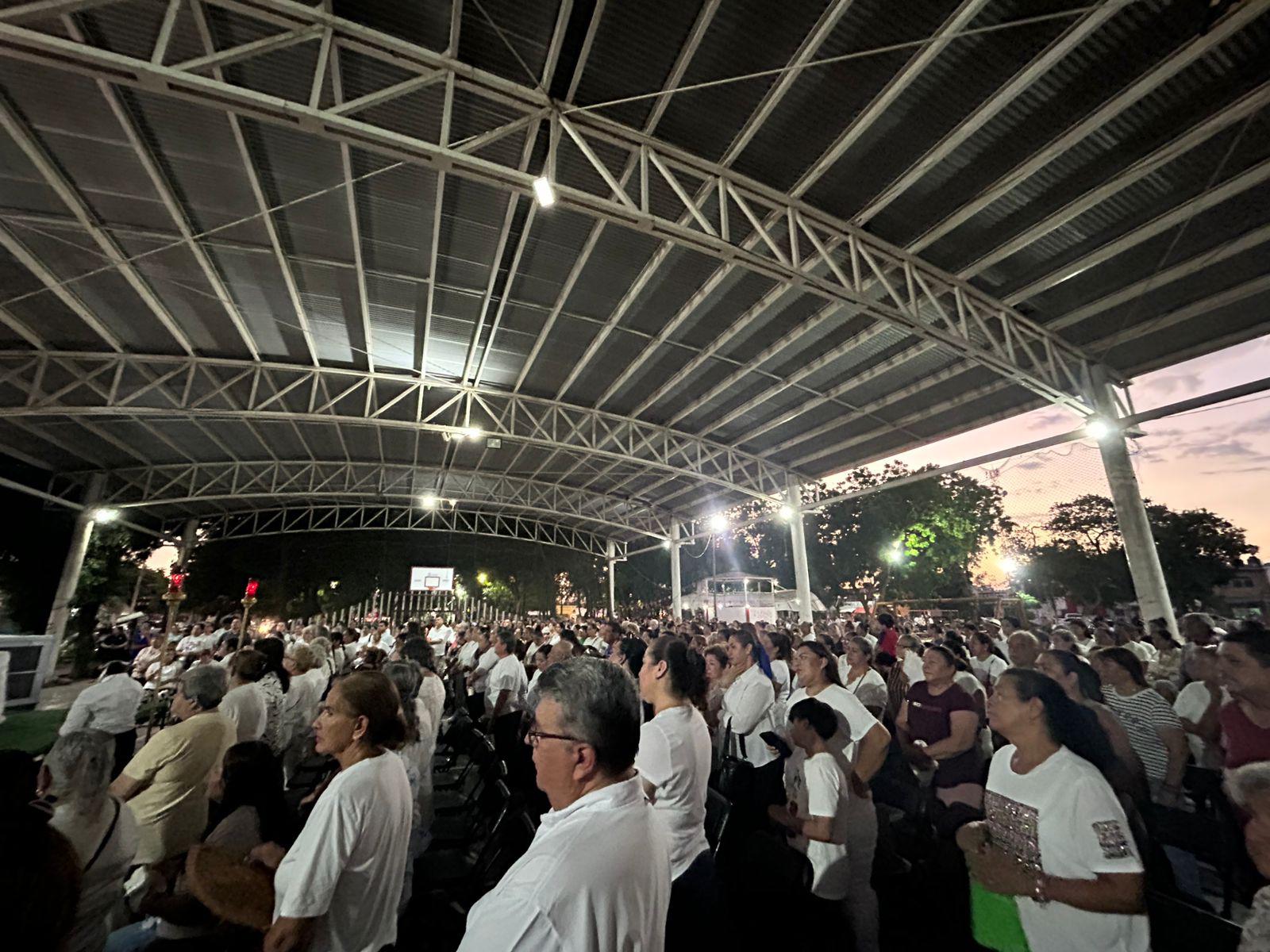 $!Organizan misa en plazuela de Aguaruto por desaparición de su síndico