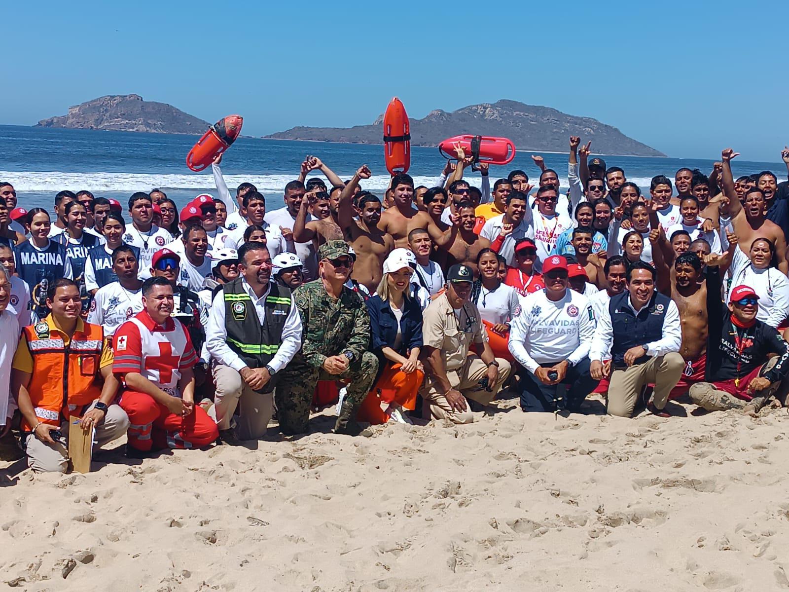 $!Simulacro en Mazatlán evalúa respuesta ante emergencias acuáticas previo a Semana Santa