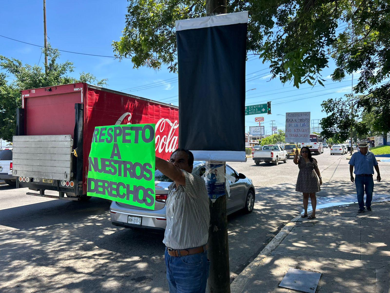 $!Maestros jubilados de la UAS exigen respeto a sus derechos laborales