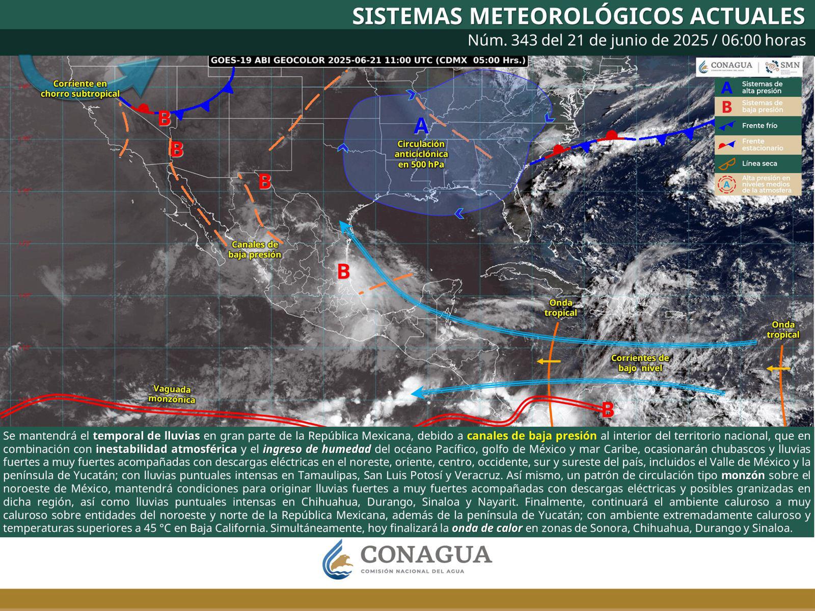 $!Prevén más lluvias intensas y altas temperaturas para Sinaloa este sábado