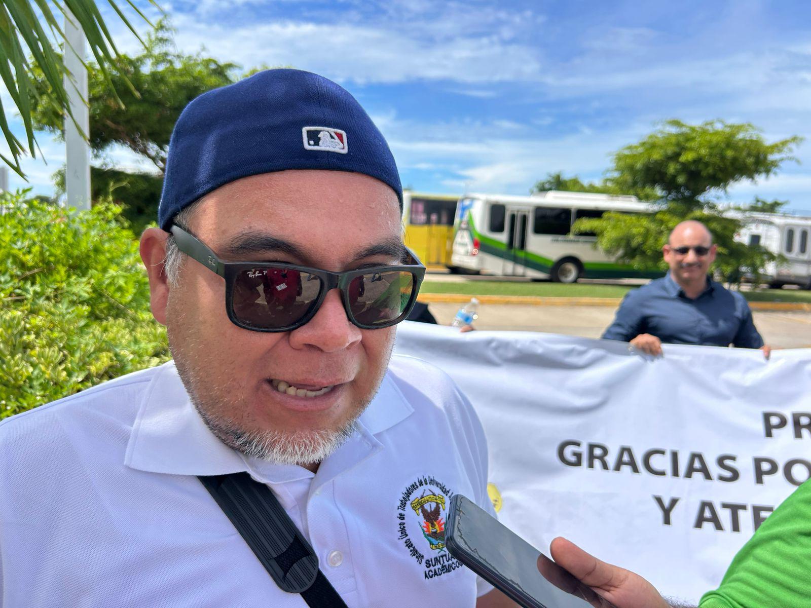 $!Docentes jubilados protestan nuevamente en Mazatlán contra la ‘reingeniería’ en la UAS