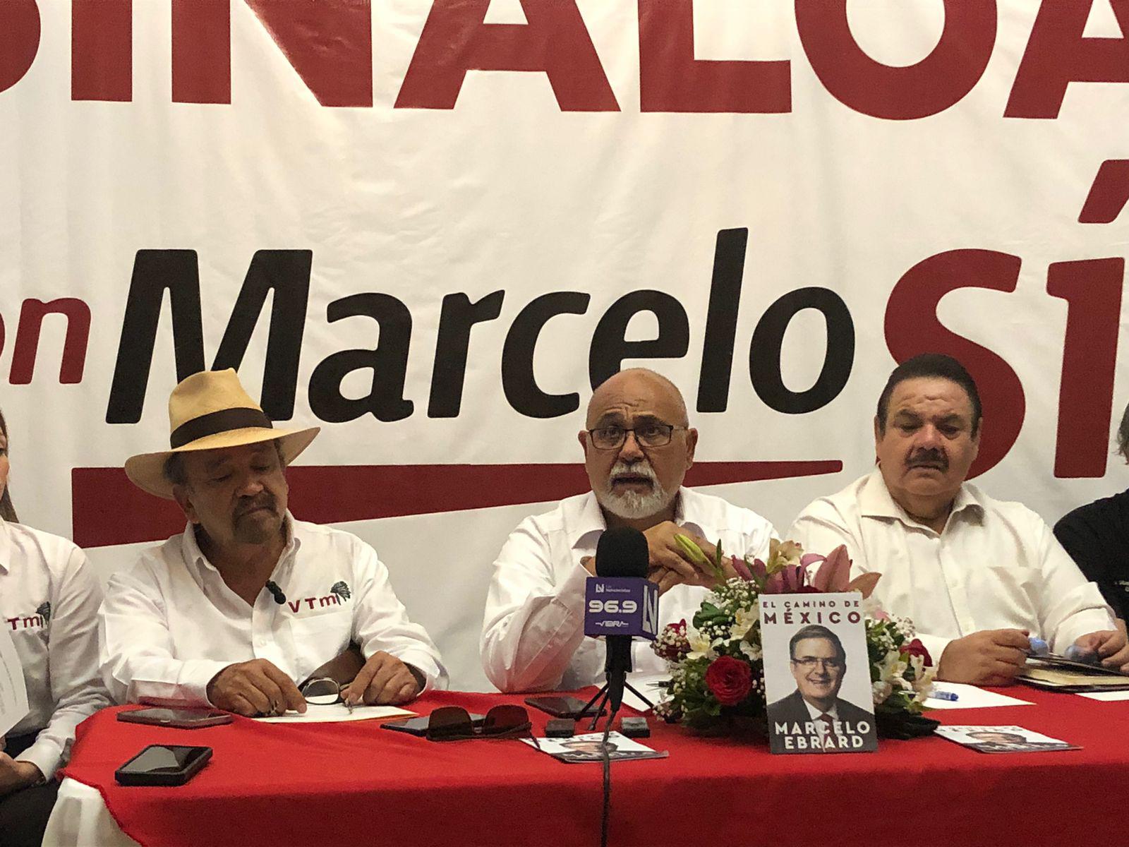 $!Simpatizantes de Marcelo Ebrard en Sinaloa piden ‘piso parejo’ a Morena