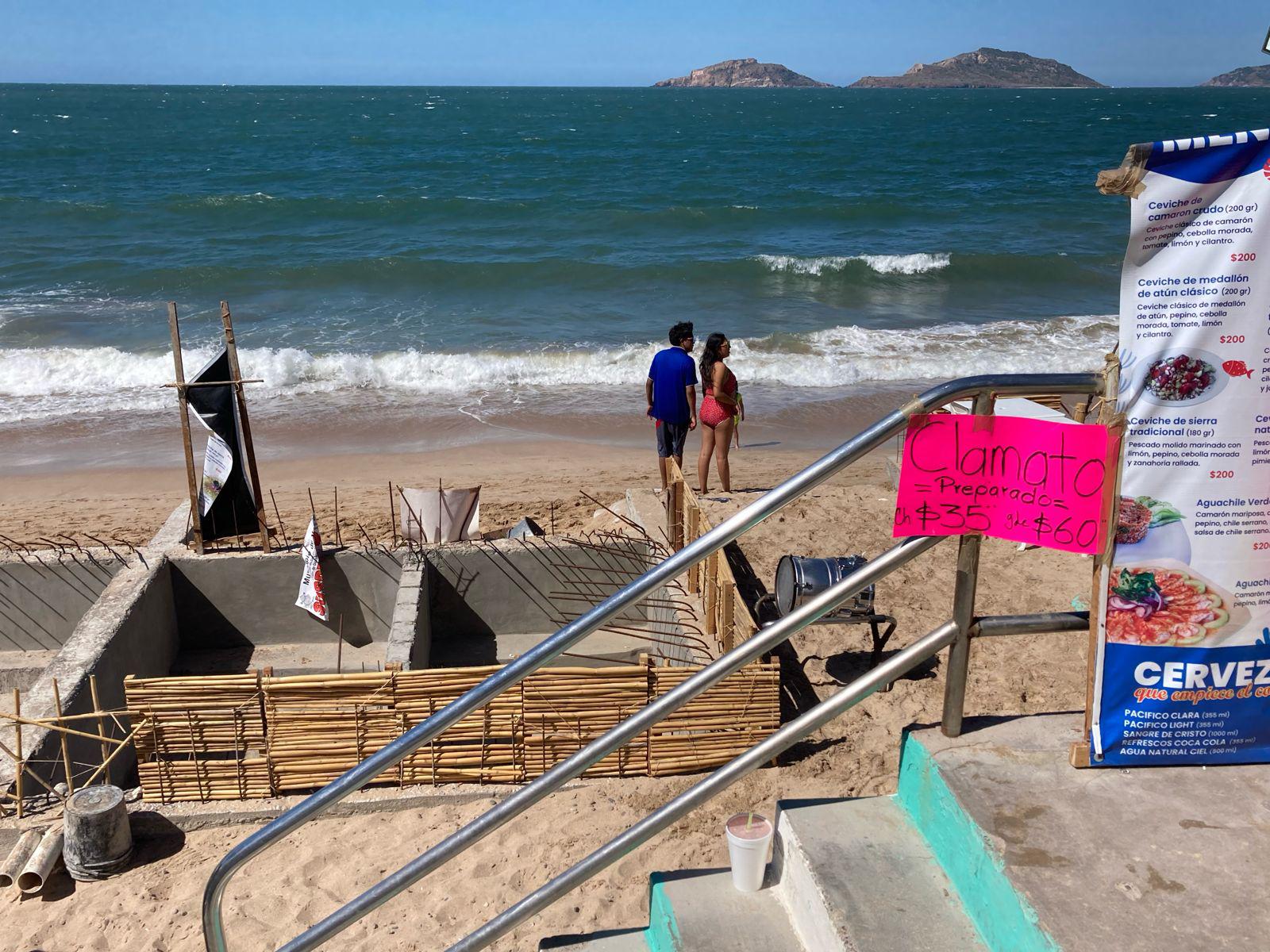 $!Palapa de la Avenida del Mar que fue suspendida ofrece ya sus servicios durante Carnaval