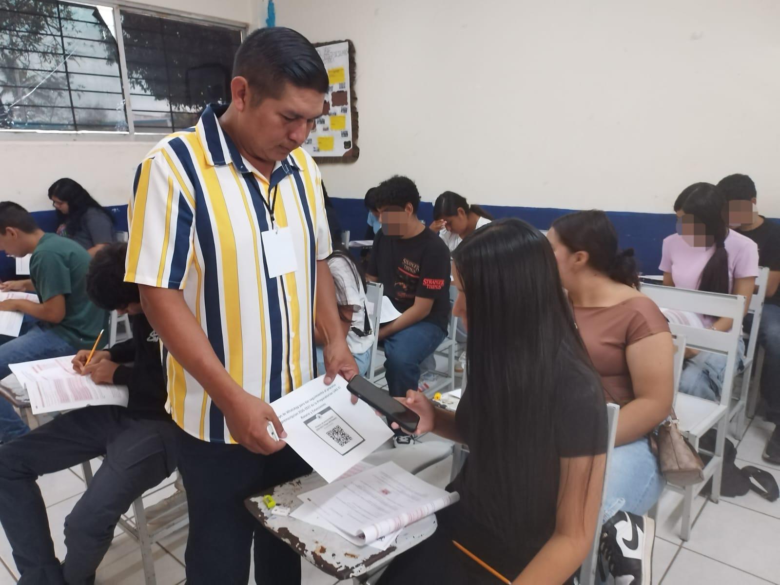 $!Preparatoria UAS en Rosario realiza examen diagnóstico a 200 aspirantes
