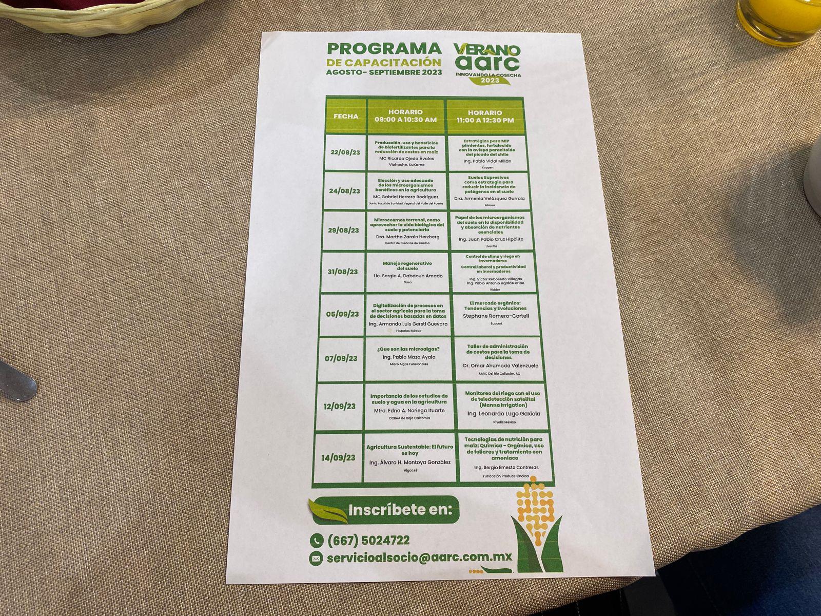 $!Anuncian conferencias ‘Verano AARC’ para incrementar la rentabilidad del campo