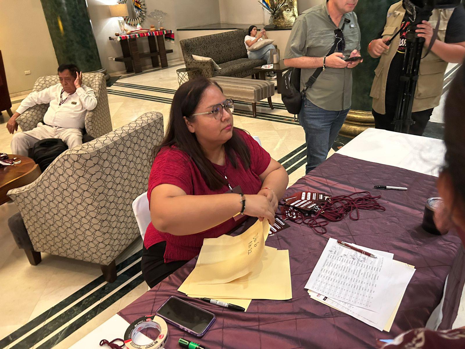 $!IEES supervisa evento de Morena por visita de su presidenta nacional en Culiacán