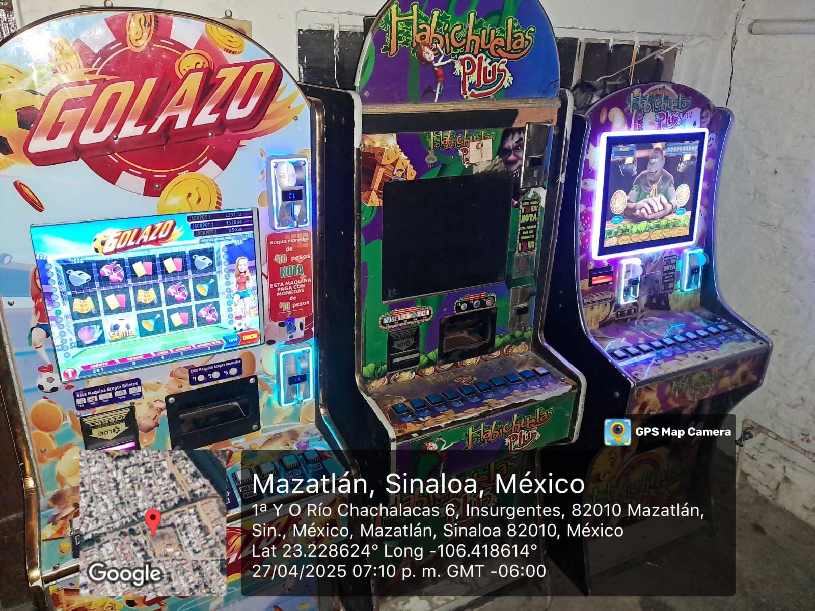 $!Decomisan 32 máquinas tragamonedas en Sinaloa