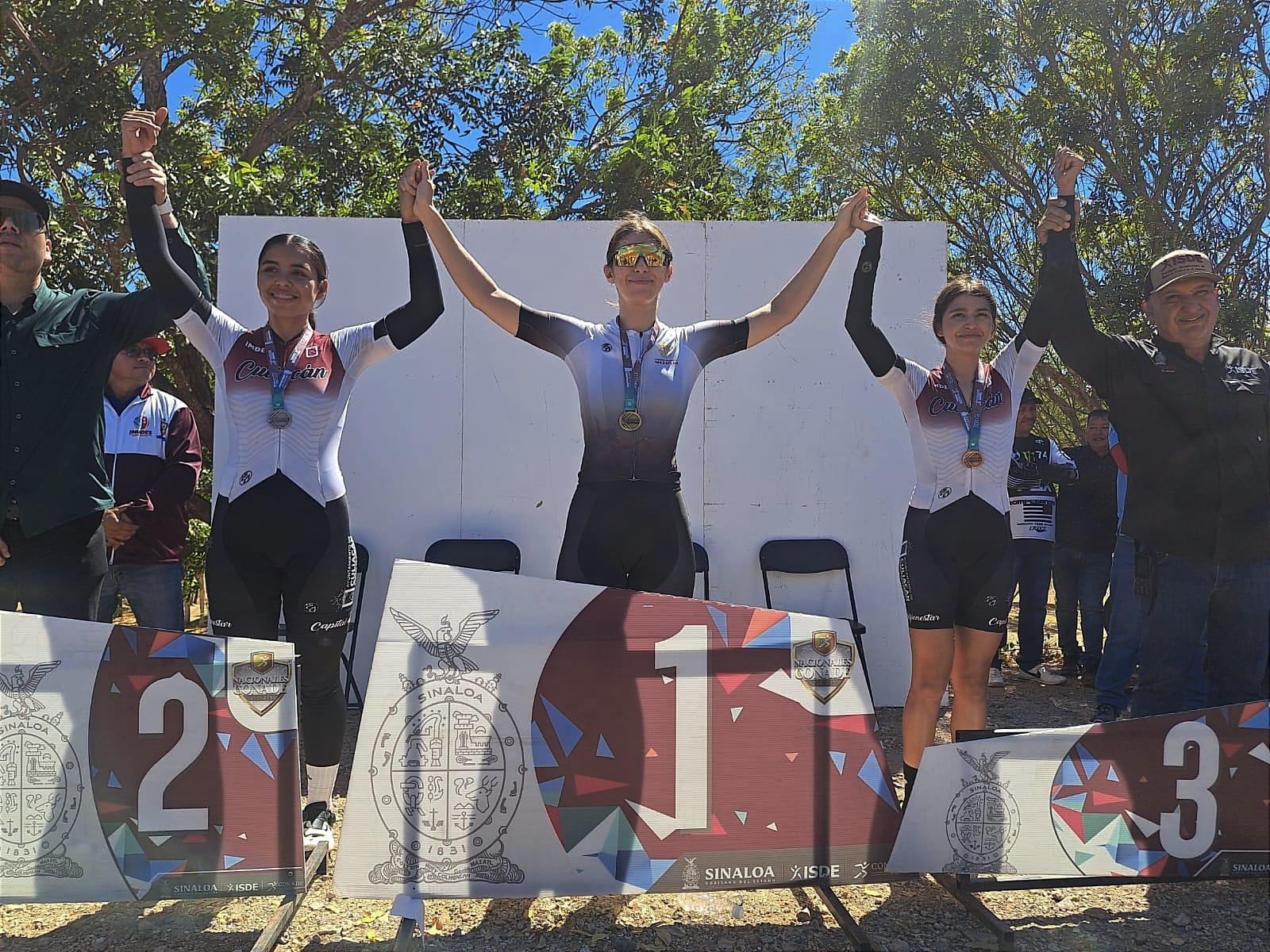 $!Cierre de lujo en el ciclismo: gana Mazatlán tercia de oros en Guasave