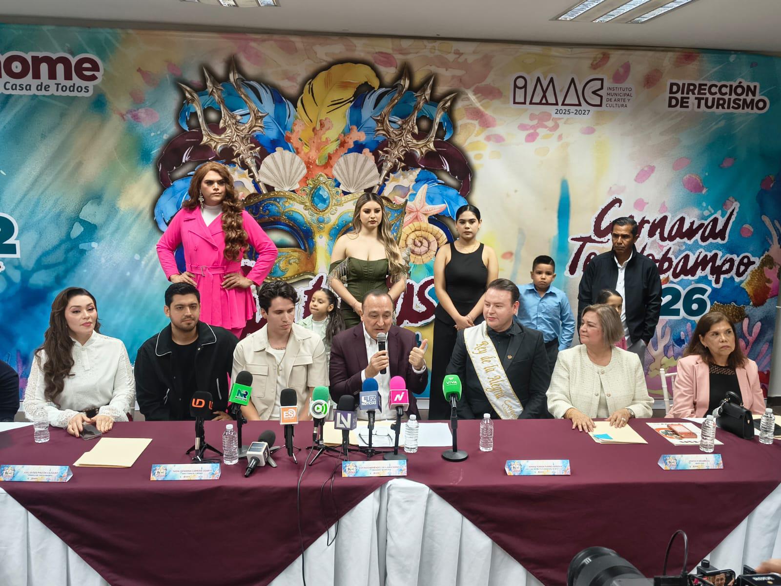 $!Topolobampo se prepara para celebrar el Carnaval 2026: ‘Fantasías, la Magia del Mar’