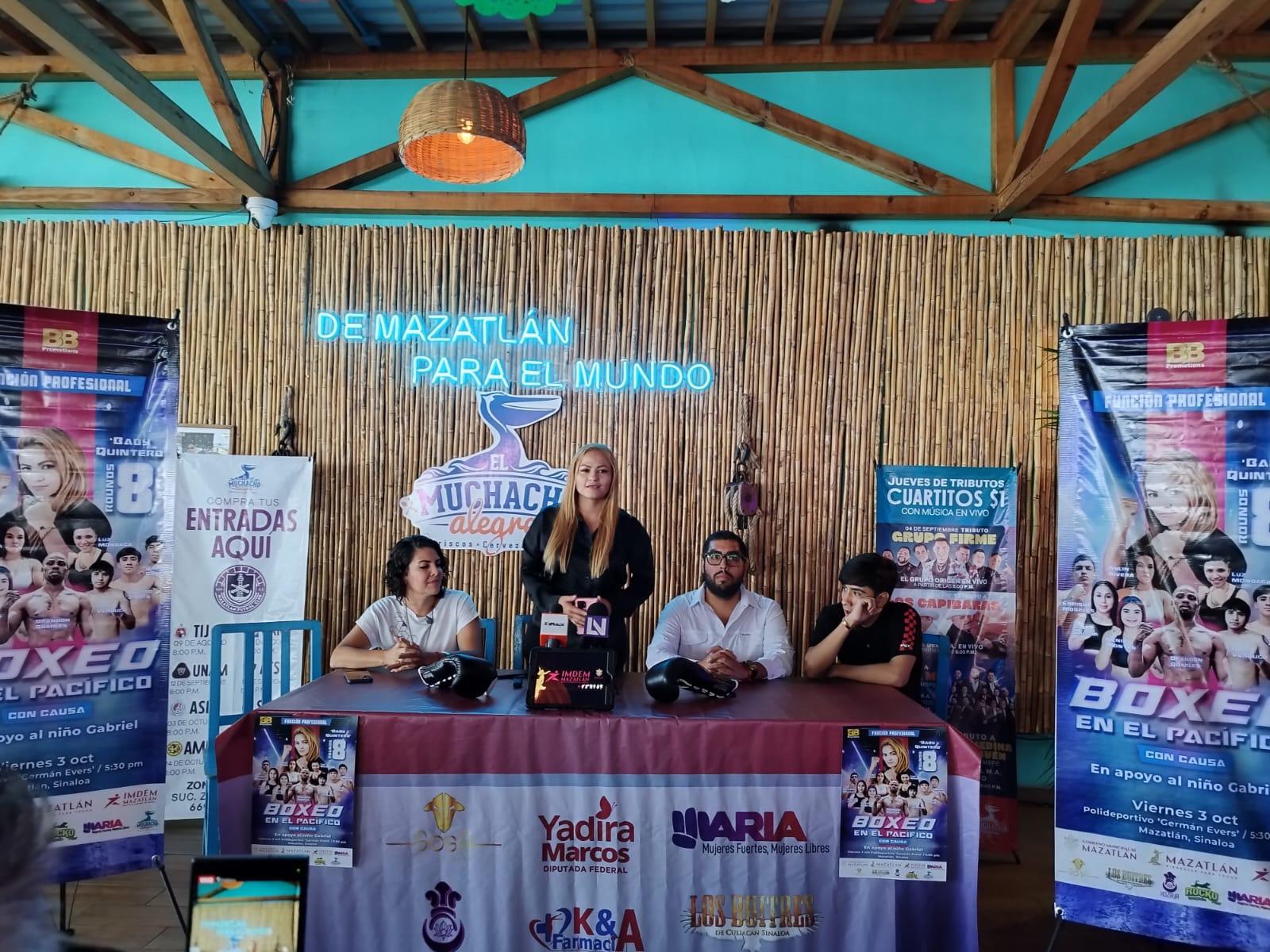 $!Habrá función de box con causa en Mazatlán el próximo 3 de octubre