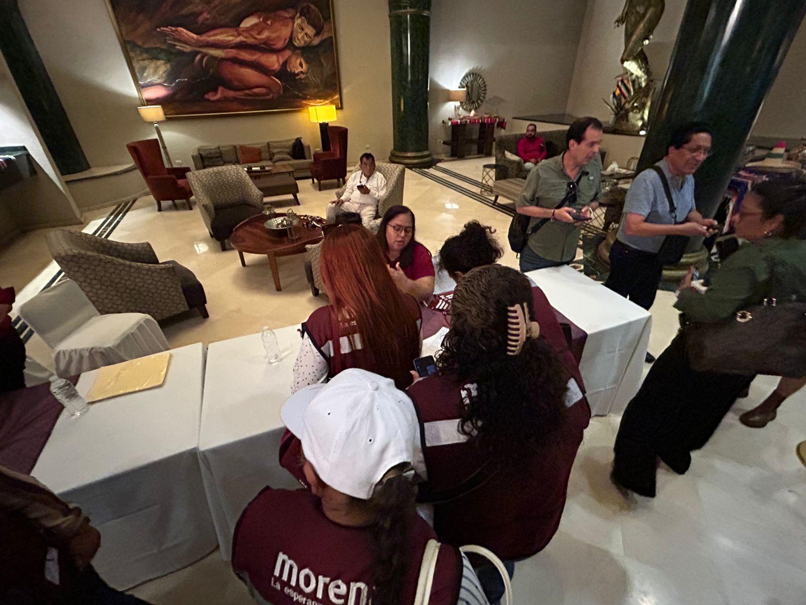 $!IEES supervisa evento de Morena por visita de su presidenta nacional en Culiacán
