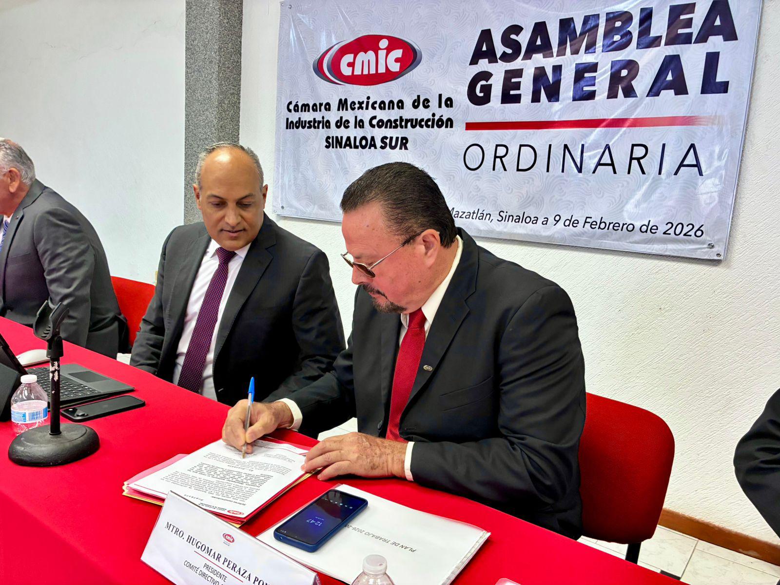 $!CMIC Sinaloa Sur celebra Asamblea General Ordinaria y ratifica dirigencia para el periodo 2026–2027