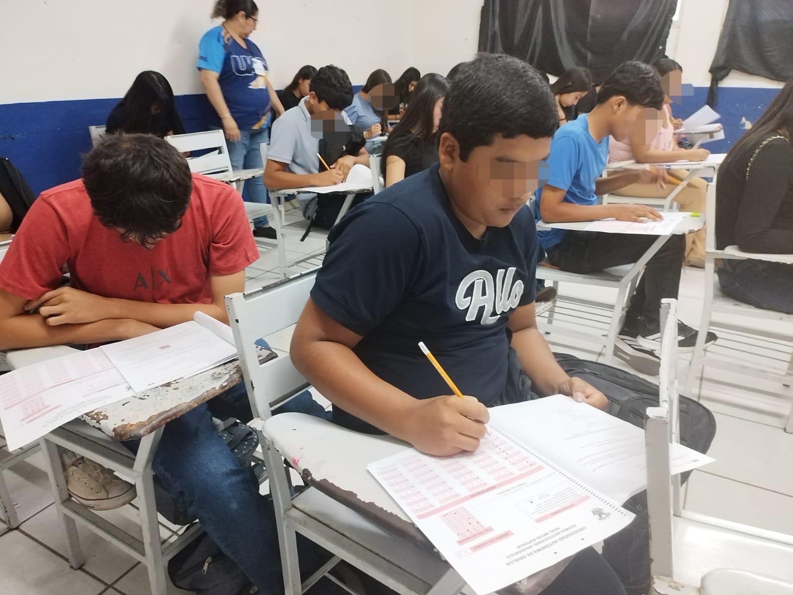 $!Preparatoria UAS en Rosario realiza examen diagnóstico a 200 aspirantes
