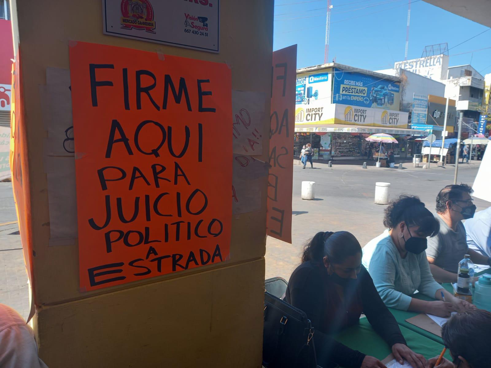 $!Se reúnen unas 100 firmas por hora contra Estrada Ferreiro, dicen promotores de juicio político para el Alcalde de Culiacán
