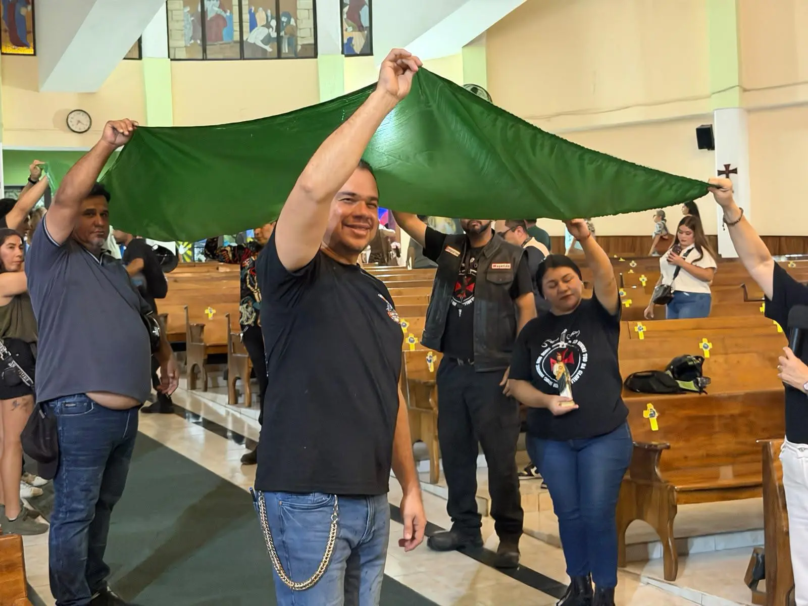 $!Celebran motociclistas misa y bendición de cascos por San Judas Tadeo en Mazatlán