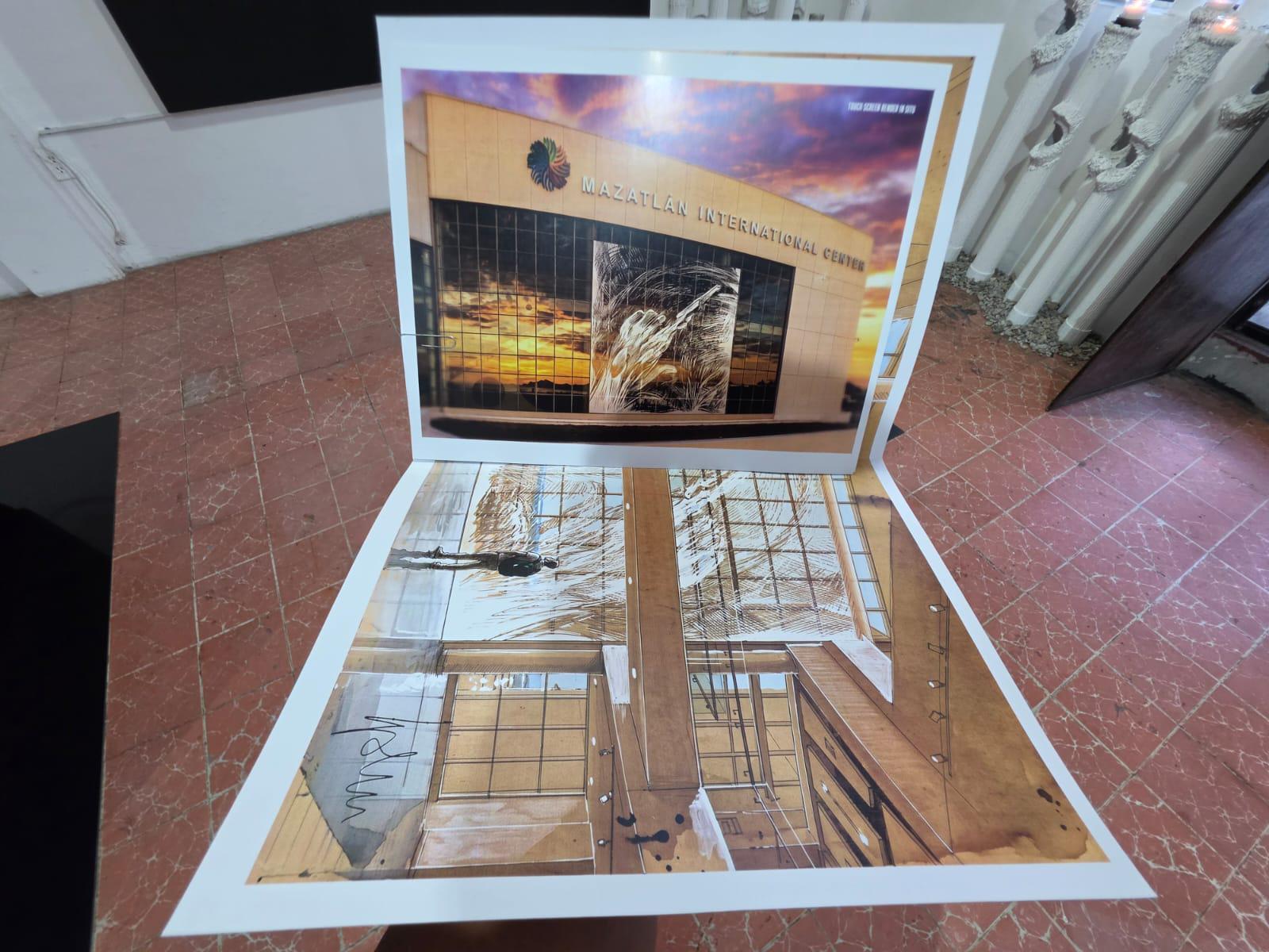 $!Escultor italiano transformará fachada del Centro de Convenciones de Mazatlán con obra monumental