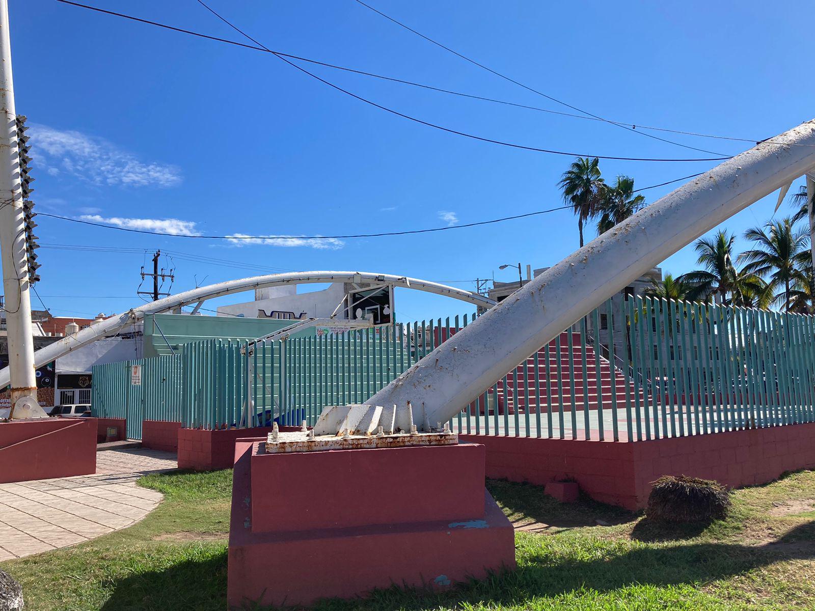 $!Entregarán en enero la cancha Martiniano Carvajal en Mazatlán