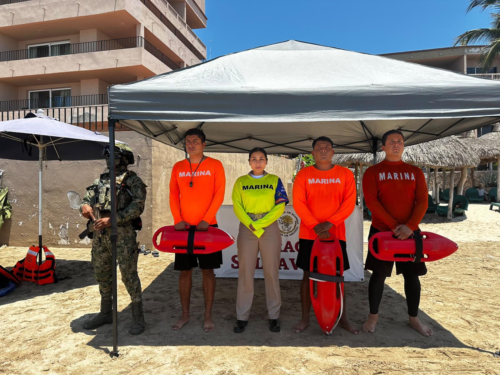 $!Realiza Marina jornada de entrenamiento de rescate en Playa Gaviotas de Mazatlán