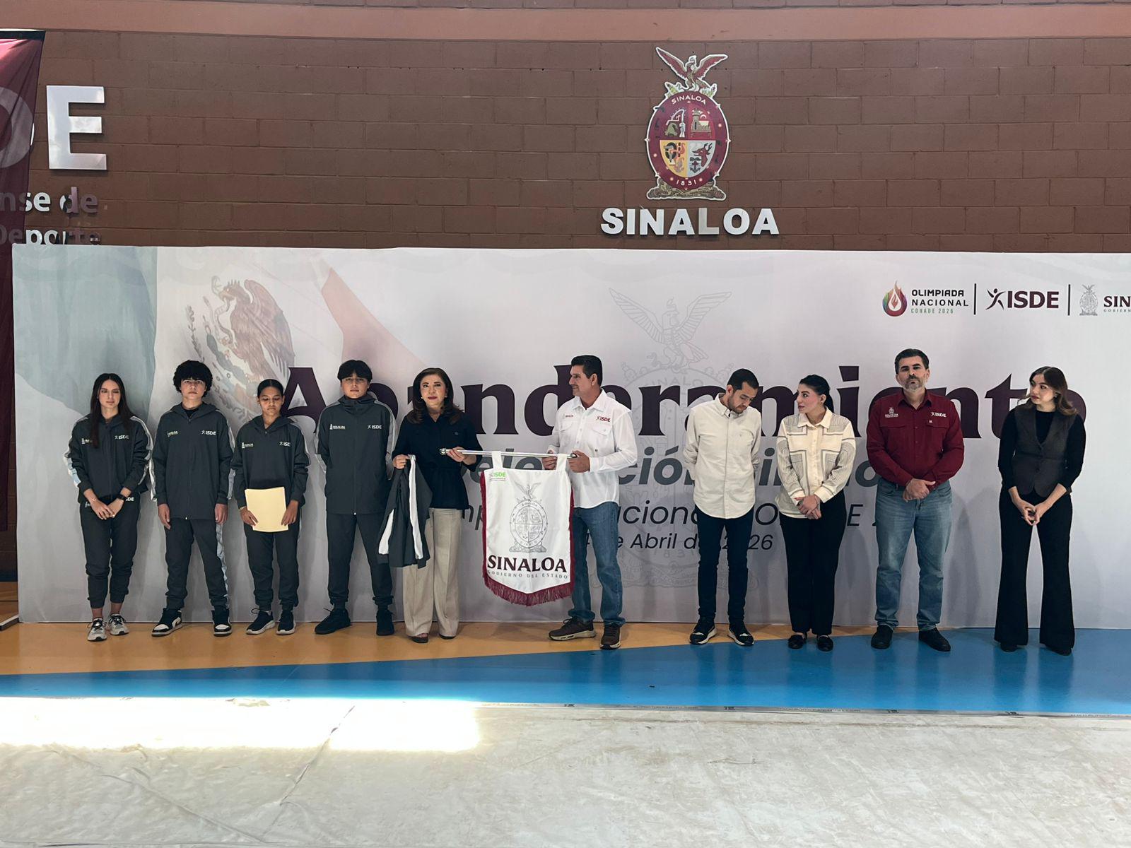 $!Abanderan a delegación de Sinaloa para la Olimpiada Nacional Conade 2026