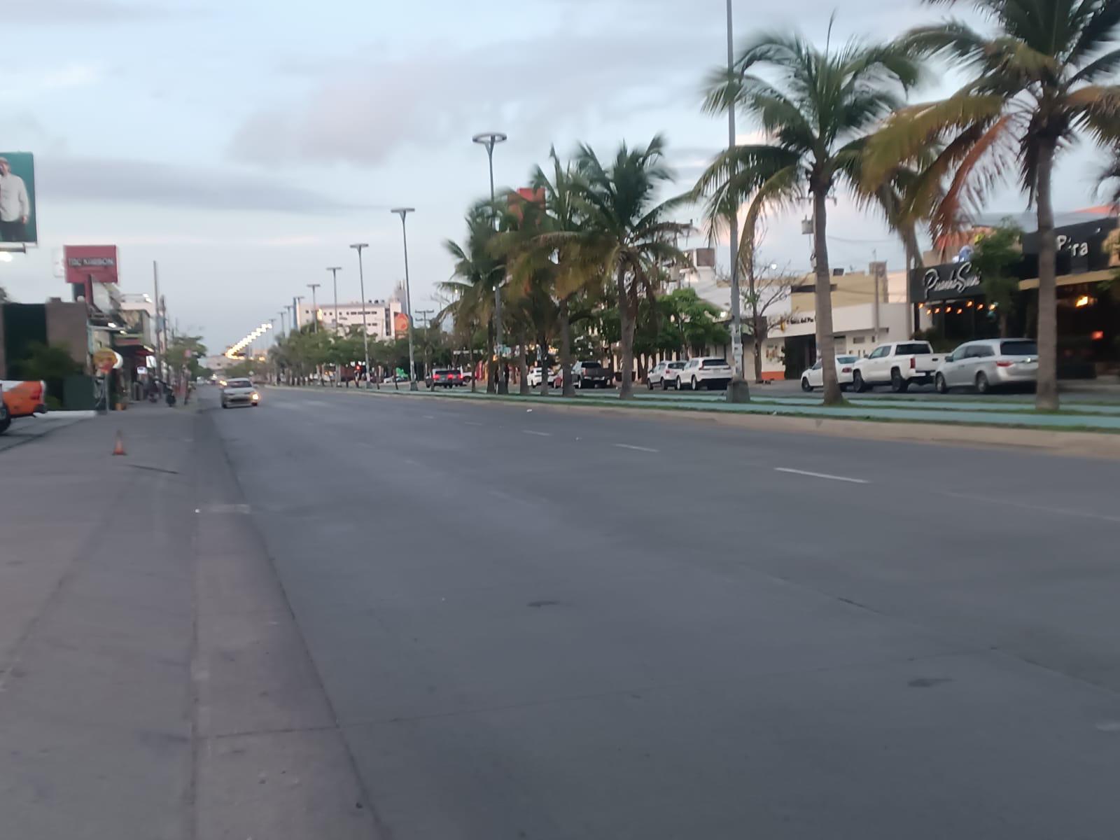 $!Disminuye el tráfico en la zona turística de Mazatlán durante partido de México