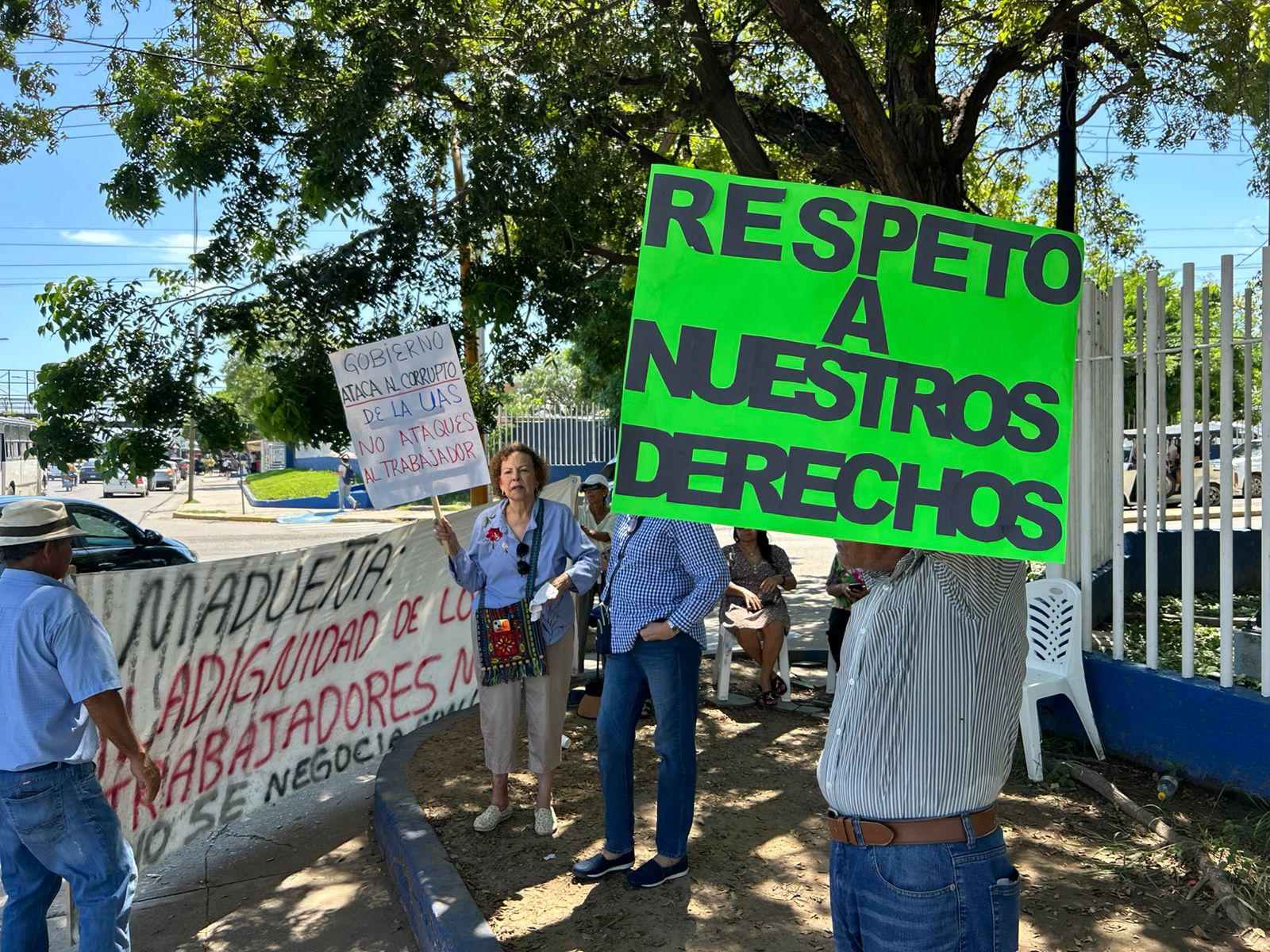 $!Maestros jubilados de la UAS exigen respeto a sus derechos laborales