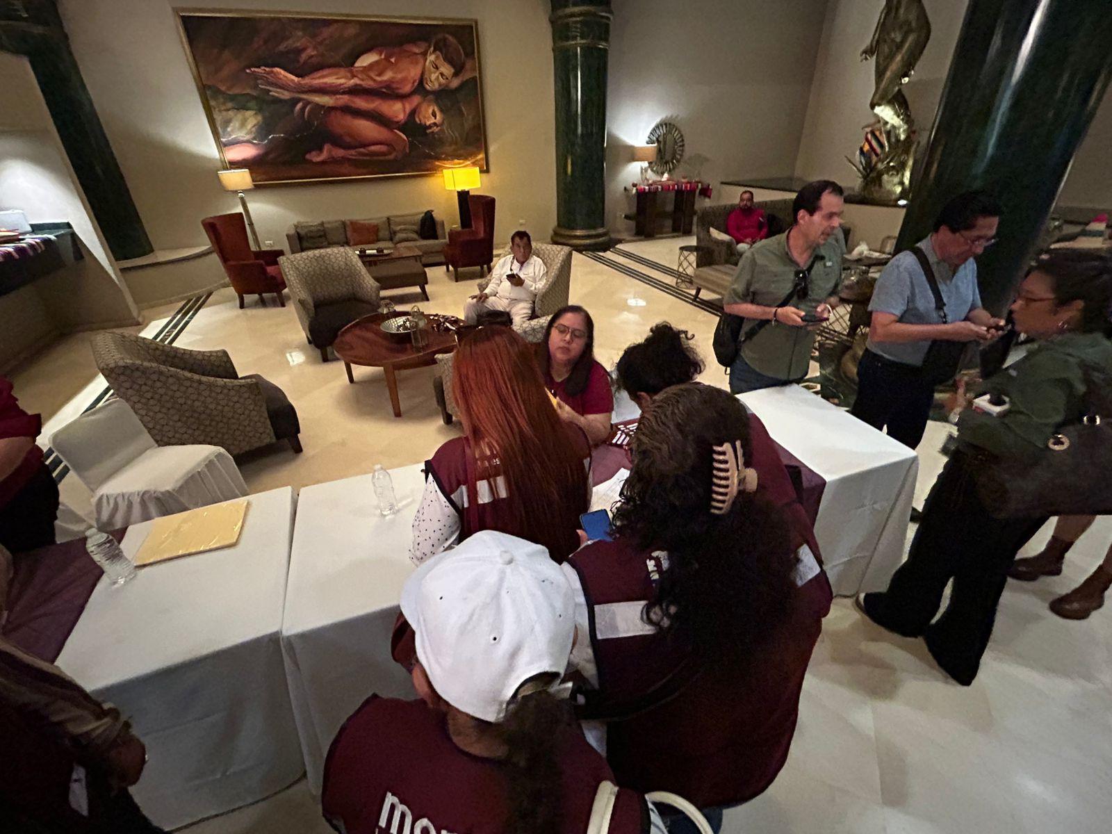 $!IEES supervisa evento de Morena por visita de su presidenta nacional en Culiacán