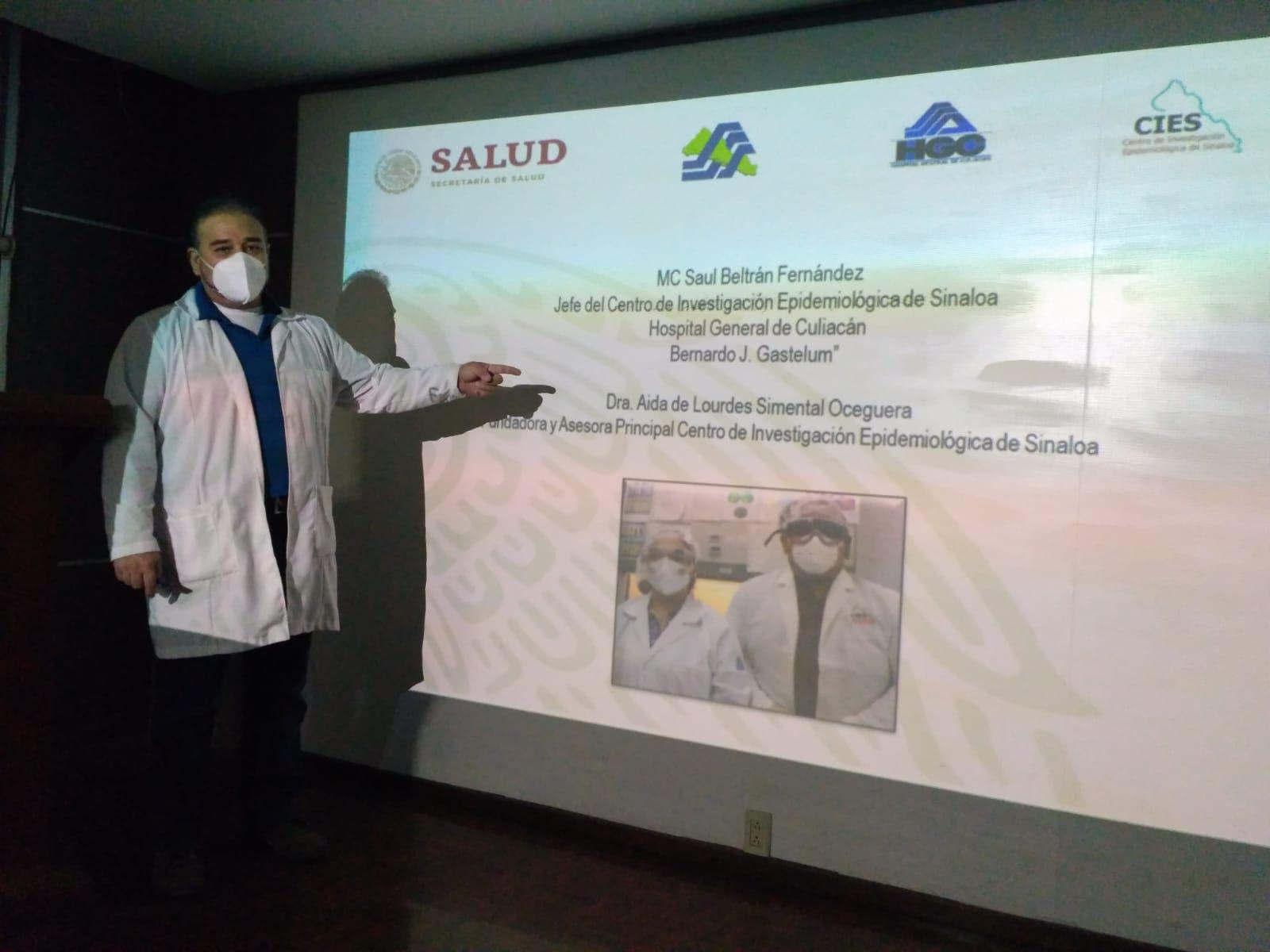 $!Saúl Beltrán Fernández, coordinador del Centro de Investigación Epidemiológica de Sinaloa.