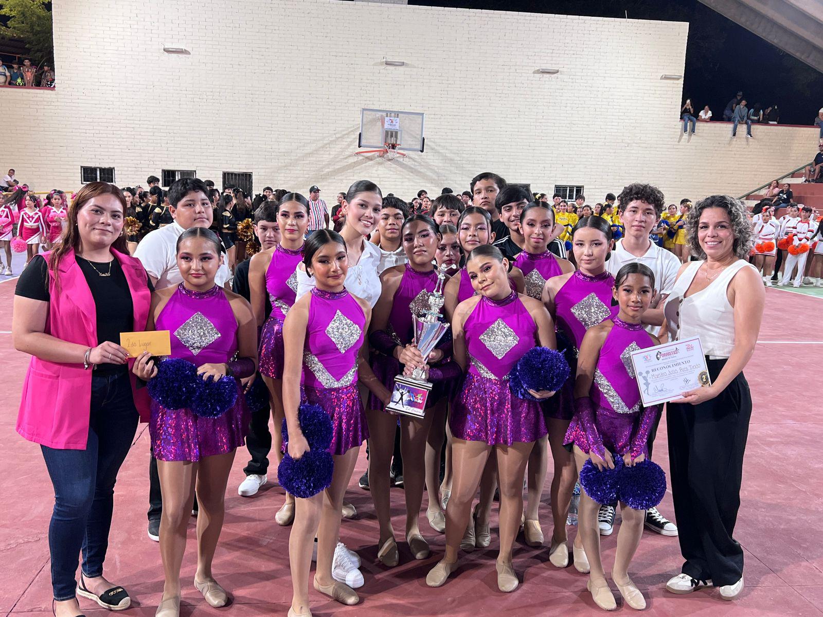 $!Prepa UAS y Secundaria Maestro Julio Hernández, ganadoras del concurso de porristas en Rosario