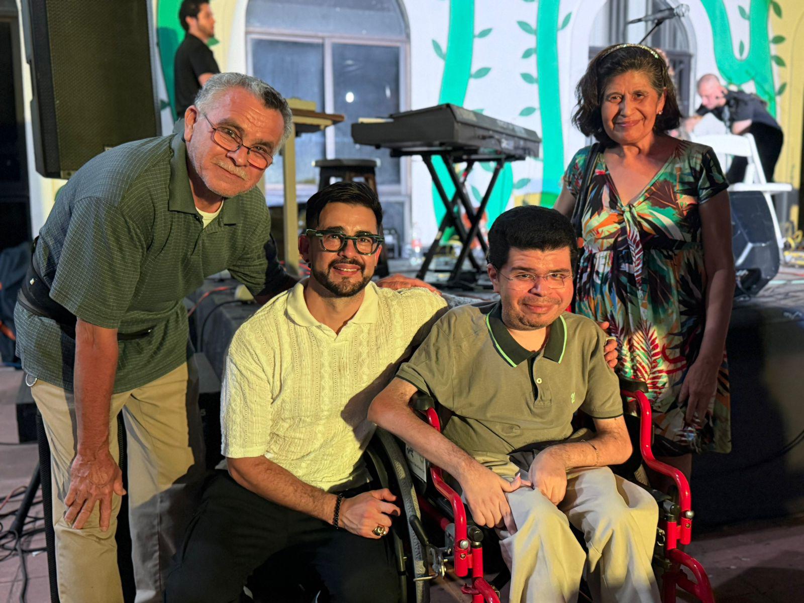 $!Andrés Corrales, Israel Torres, Jesús Andrés Corrales y Amalia Fernández García.