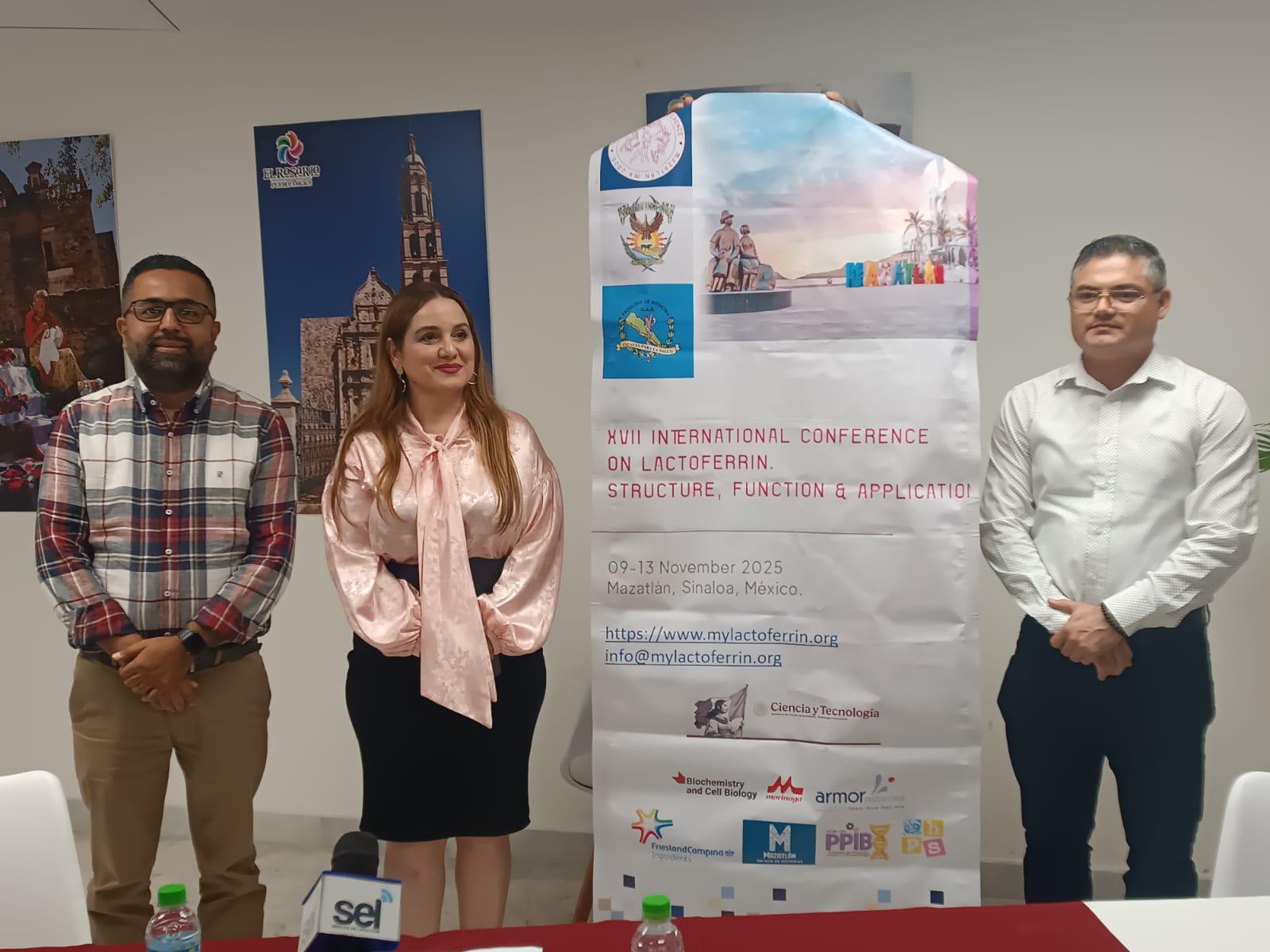 $!Será Mazatlán sede de la Conferencia Internacional sobre Estructura, Funciones y Aplicaciones de Lactoferina 2025