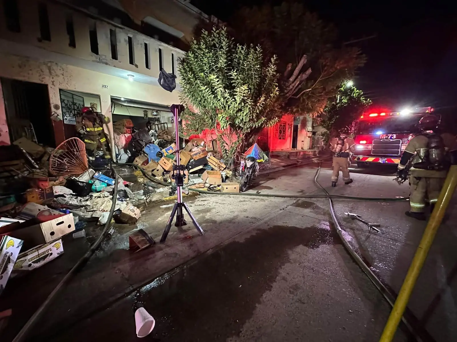 $!Se incendia vivienda de la Colonia Independencia, en Mazatlán