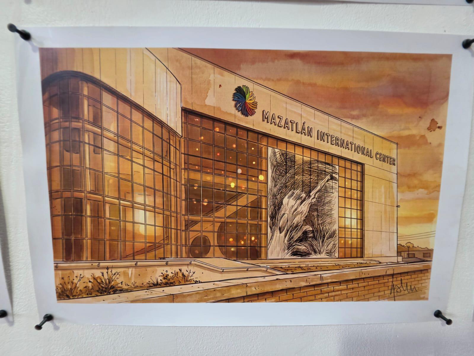 $!Escultor italiano transformará fachada del Centro de Convenciones de Mazatlán con obra monumental