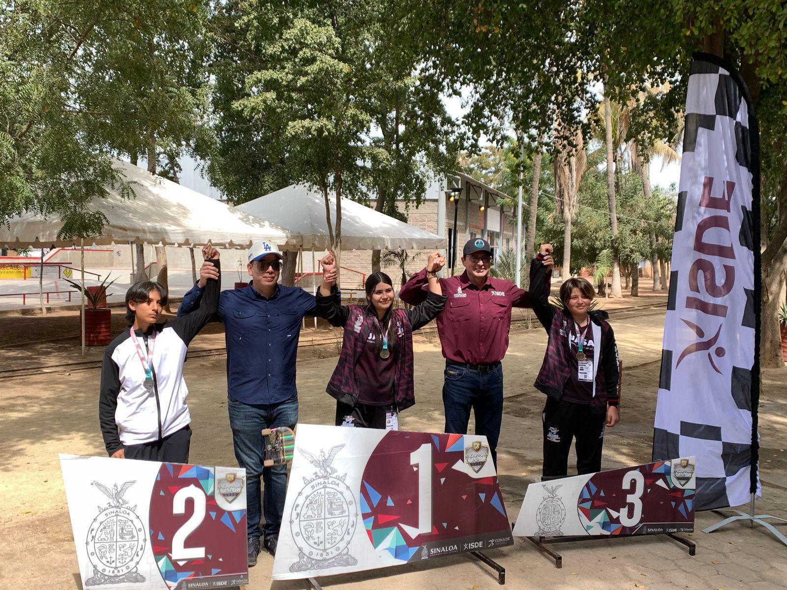 $!Obtiene Mazatlán nueve medallas en el estatal de skateboarding de Juegos Conade
