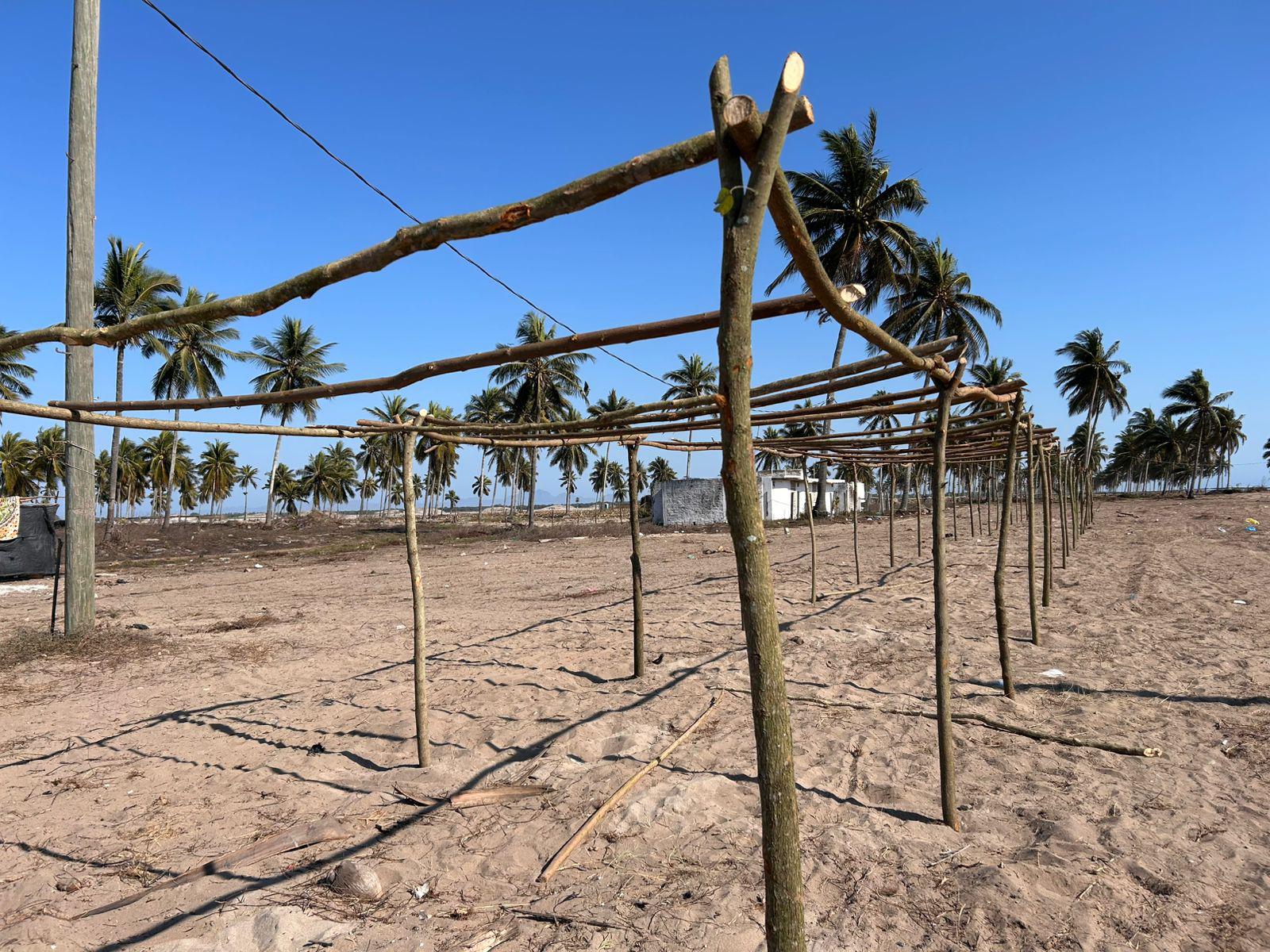 $!Inicia venta de enramadas para Fiestas del Mar de Las Cabras, en Escuinapa