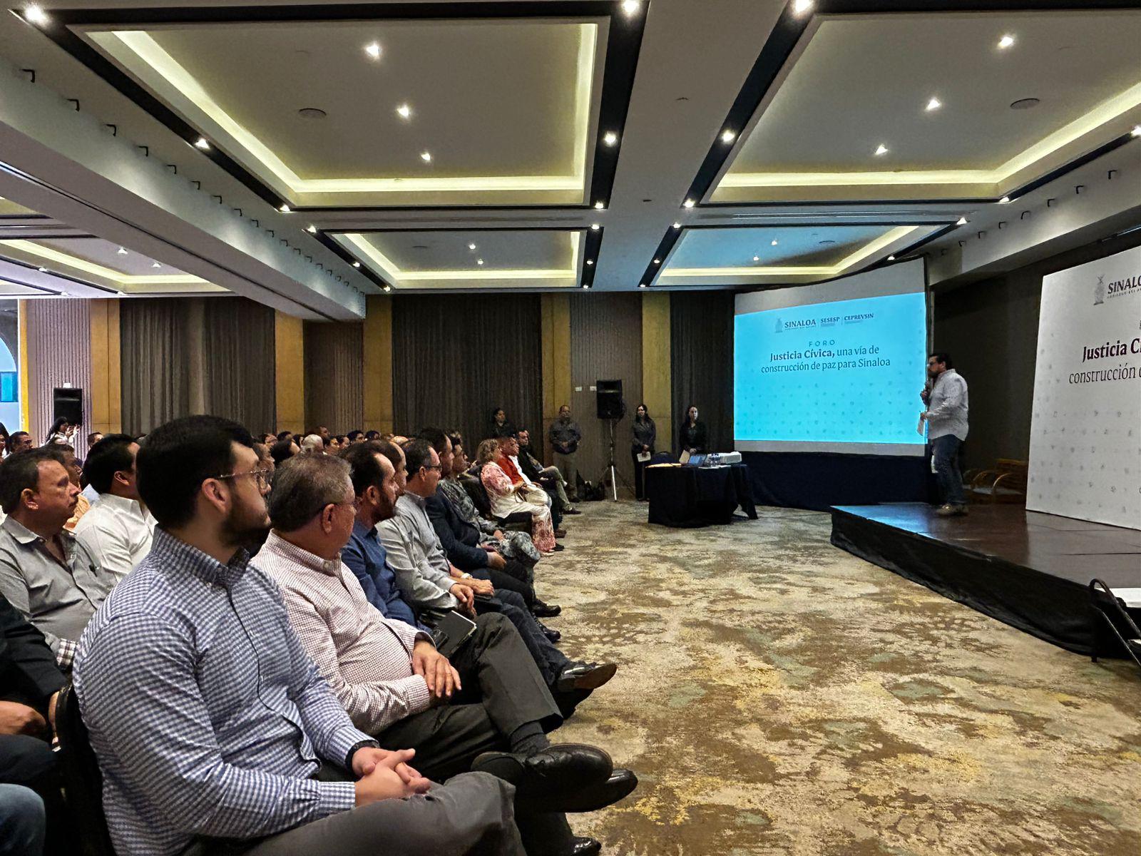 $!Realizan en Culiacán foro sobre justicia cívica como vía para la paz en Sinaloa