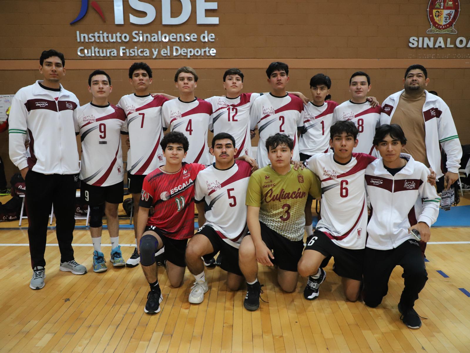 $!Logra Guasave tres títulos en estatal de voleibol de sala varonil