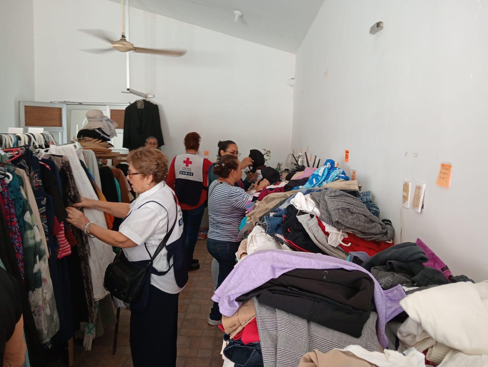 $!Celebra Cruz Roja delegación Mazatlán su bazar recaudatorio