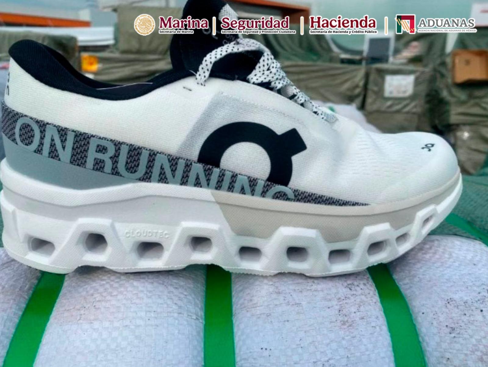 $!Decomisan más de 11 mil pares de calzado deportivo apócrifo en Manzanillo
