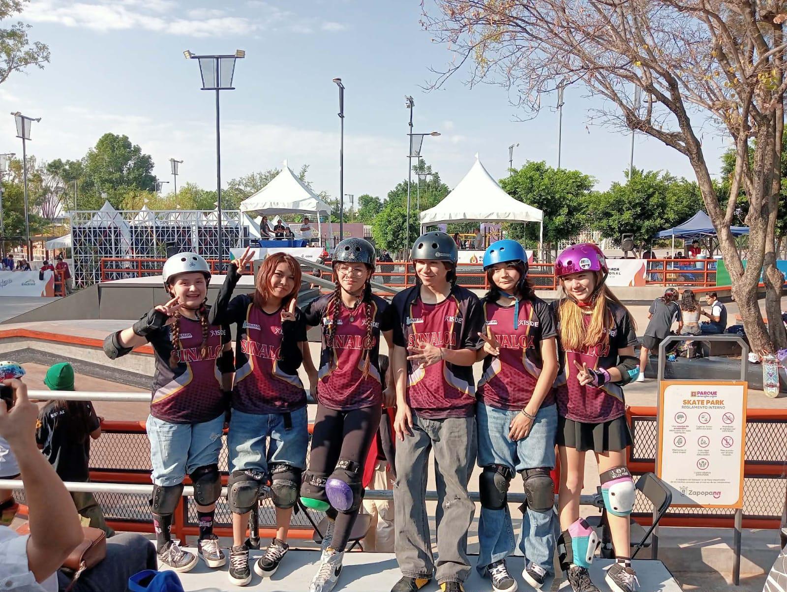$!Mazatlecas se cuelgan medallas en el skateboarding de la Olimpiada Nacional