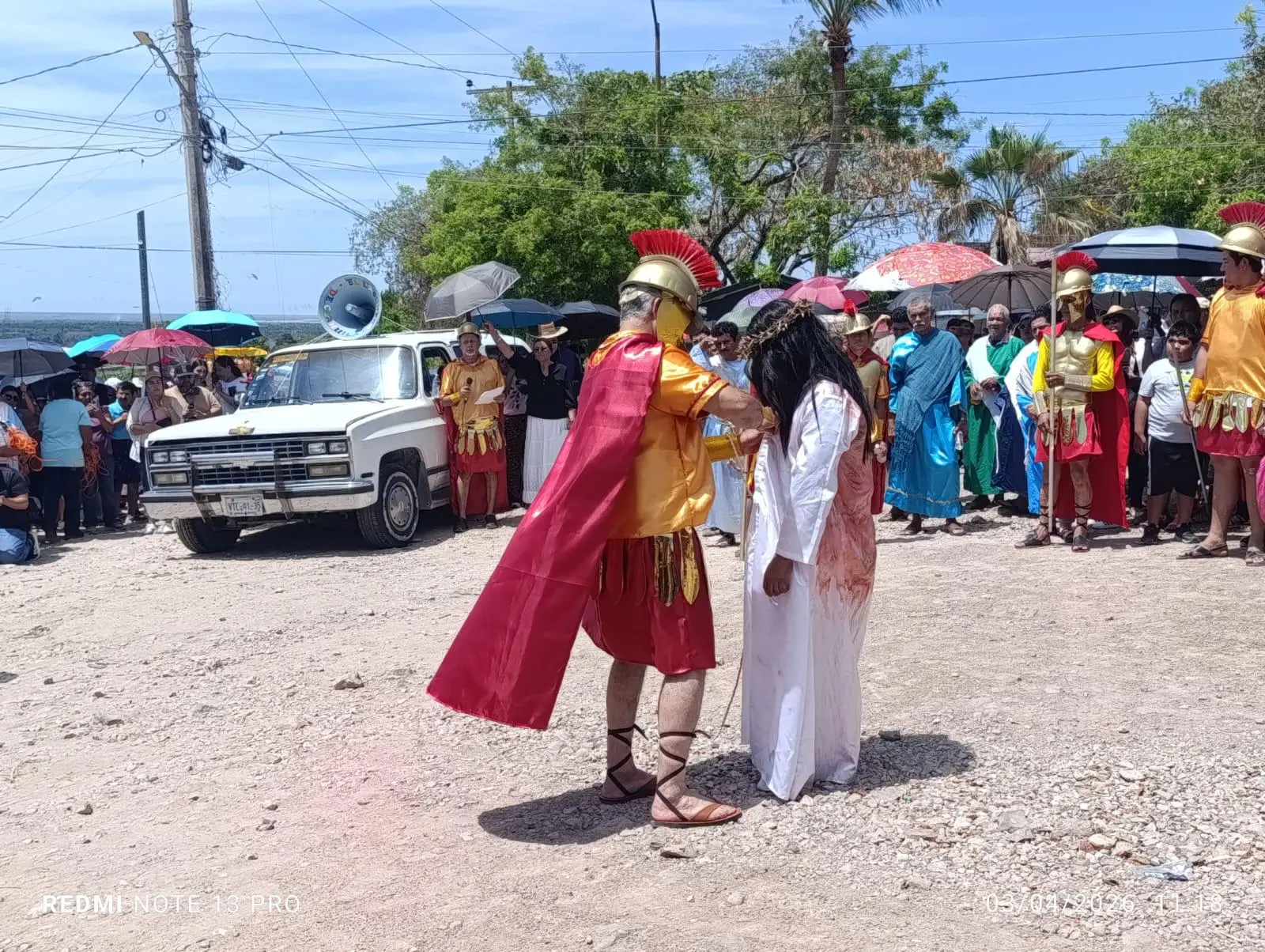 $!Conmemoran feligreses de Escuinapa el Viacrucis viviente