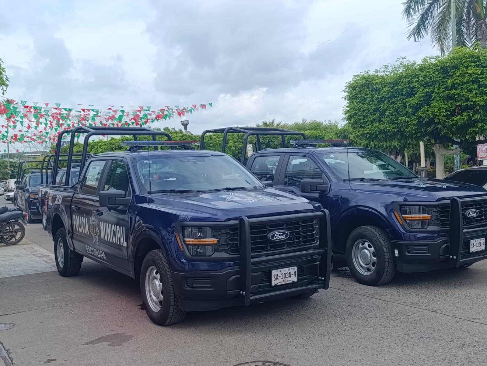 $!Refuerzan seguridad en Escuinapa con dos nuevas patrullas y mayor coordinación