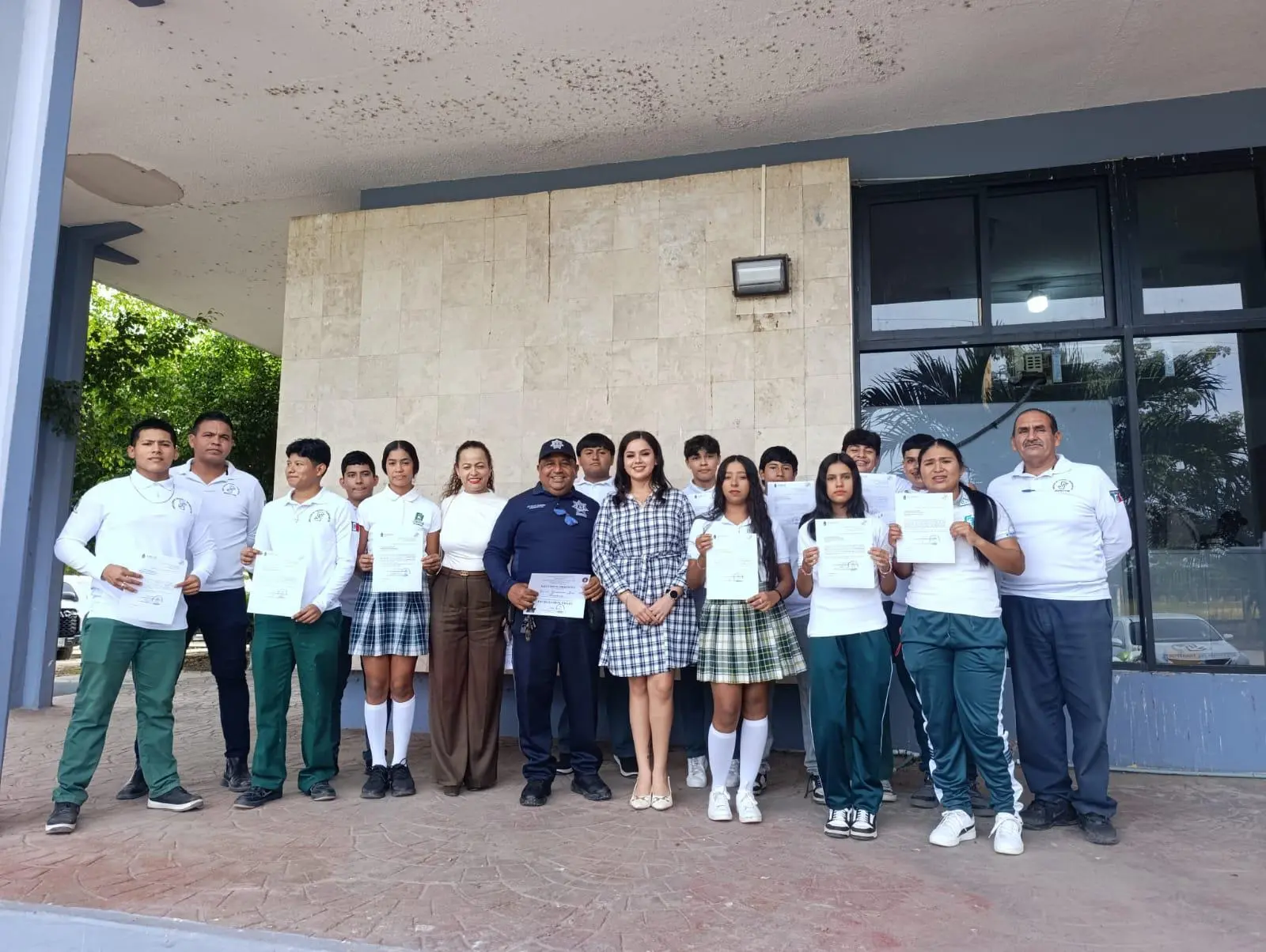 $!Concluye en Escuinapa programa de patrulleros viales con estudiantes de bachillerato