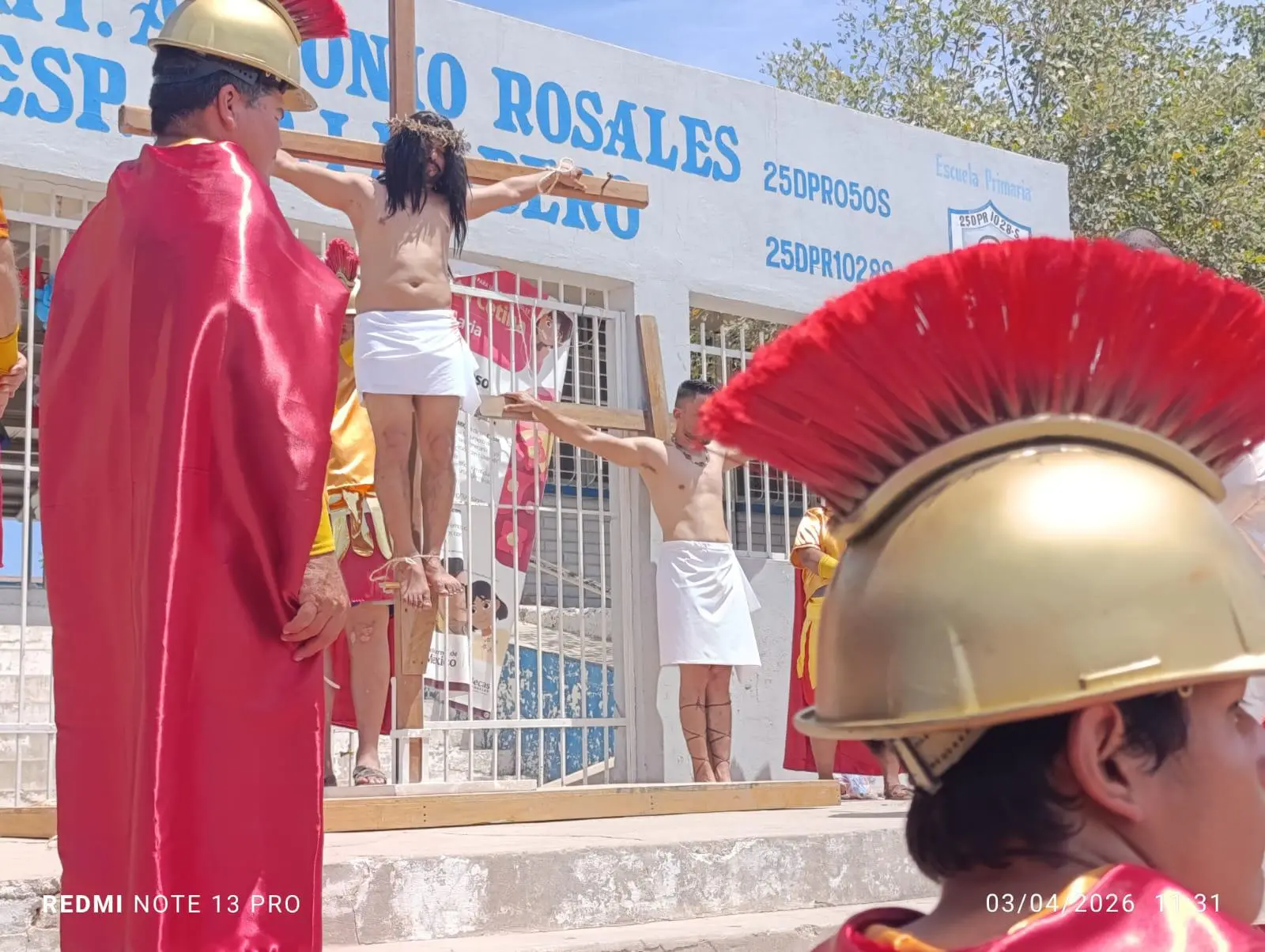 $!Conmemoran feligreses de Escuinapa el Viacrucis viviente