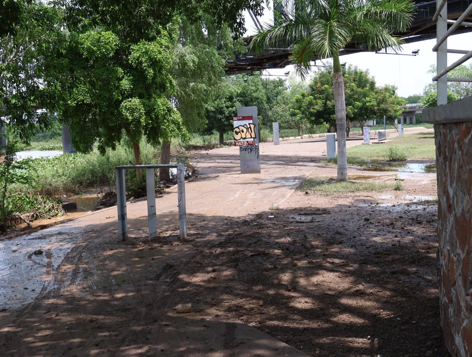 $!Cierran temporalmente el Parque Las Riberas y el Parque Acuático por aumento en el nivel del río