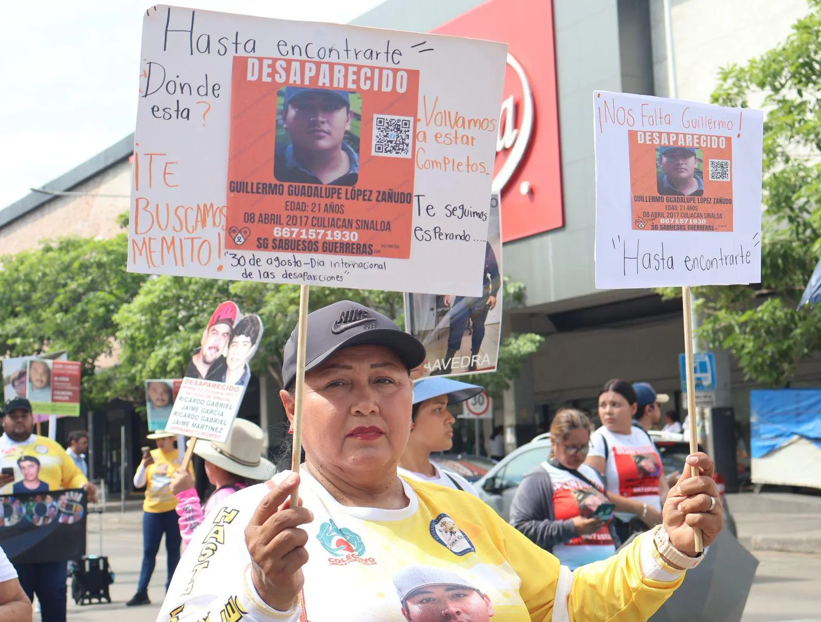 $!Brigada Estatal de Búsqueda marcha en Culiacán por sus desaparecidos
